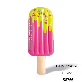 INTEX58766 φουσκωτό μαξιλάρι για παγωτό με κωπηλασία και νερό, φουσκωτή σανίδα για ενήλικες, καλοκαιρινή πισίνα και παραλία