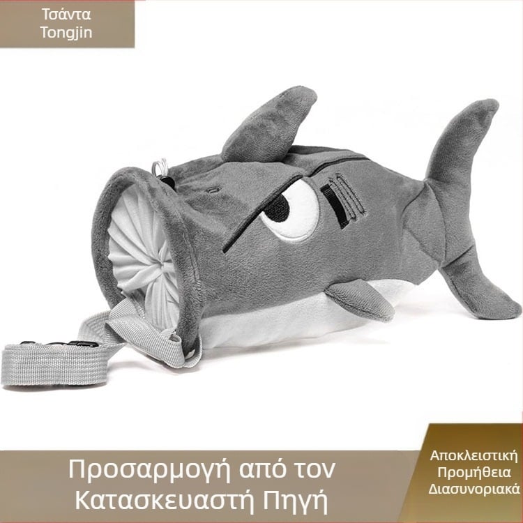 Τσάντα σκόνης αναρρίχησης με καρχαρία σε καυτή πώληση στο Amazon, αντιολισθητική στη μέση, κρεμαστή στεγνή τσάντα σκόνης μαγνησίου για υπαίθρια ορειβασία και στεγνή κρεμαστή τσάντα σκόνης μαγνησίου