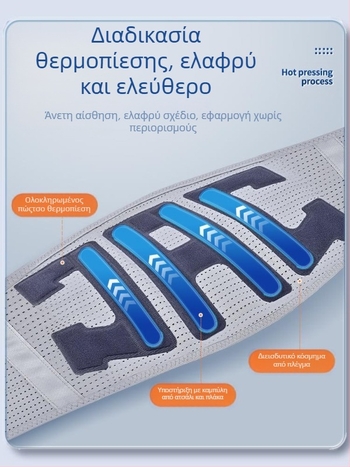 Νέα θερμής πίεσης ζώνη μέσης σταθερή οσφυϊκή μυϊκή ζεστή ζώνη πόνου στη μέση χάλυβα πλάκα υποστήριξης αναπνεύσιμη μέση μέση για άνδρες και γυναίκες