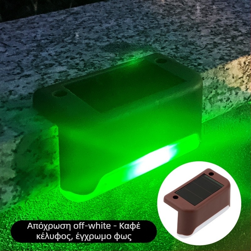 Ηλιακό εξωτερικό φωτιστικό κήπου, διάταξη σπιτιού, αδιάβροχο φωτιστικό σκαλοπατιών, φωτισμός φράχτη, διακοσμητικό φωτιστικό