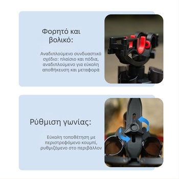 Διπλή βάση καλαμιού ψαρέματος Fortress, τριγωνική βάση από κράμα αλουμινίου, φορητή βάση καλαμιού Luya, βάση καλαμιού ψαρέματος, βάση μπαταρίας για καλάμι ψαρέματος Sea Rod