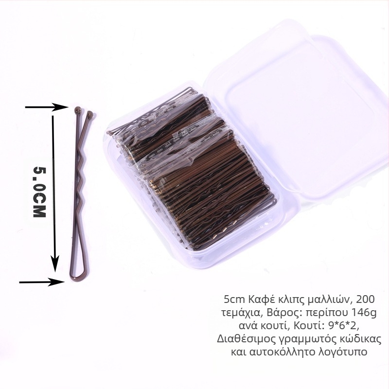 Κλιπ μαλλιών Hot Black Word, χρυσό κλιπ μαλλιών, στρογγυλό κλιπ μαλλιών, δίσκος για το κεφάλι, κλιπ μαλλιών σε κουτί