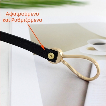 Γυναικεία ζώνη με αγκράφα μόδας κορεατικού στιλ με κόμπο, αξεσουάρ πουλόβερ, διακοσμητική λεπτή ζώνη που δένει στη μέση για γυναίκες