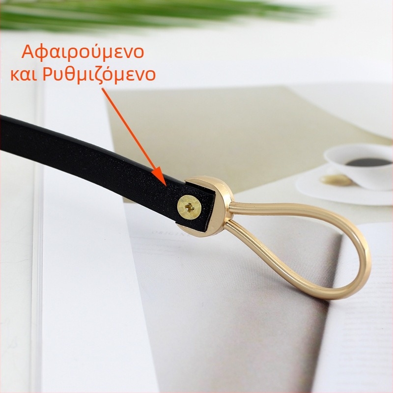 Γυναικεία ζώνη με αγκράφα μόδας κορεατικού στιλ με κόμπο, αξεσουάρ πουλόβερ, διακοσμητική λεπτή ζώνη που δένει στη μέση για γυναίκες