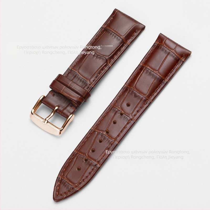 Λουράκι ρολογιού με αγκράφα από δέρμα αγελάδας, άμεσης προμήθειας από το εργοστάσιο, πρώτης στρώσης, με μοτίβο μπαμπού, πολύχρωμο, προαιρετικό για άνδρες και γυναίκες, 12-24 χιλιοστά