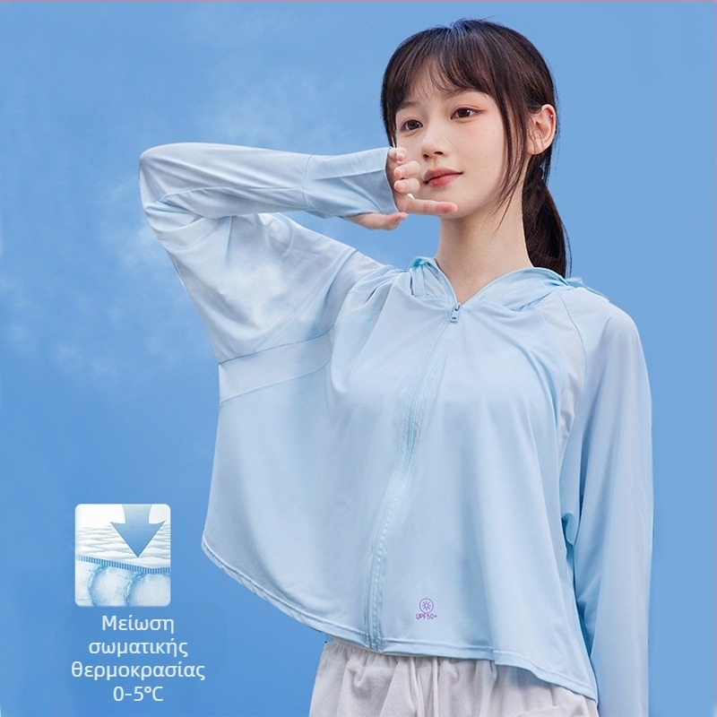 2025 Νέα Ρούχα Αντηλιακής Προστασίας από Βινύλιο Ice Silk Upf50+ για Γυναικεία Ρούχα για Δέρμα με Αντιηλιακή Προστασία από Ακτινοβολία UV Ρούχα Αντηλιακής Προστασίας για Γυναικεία