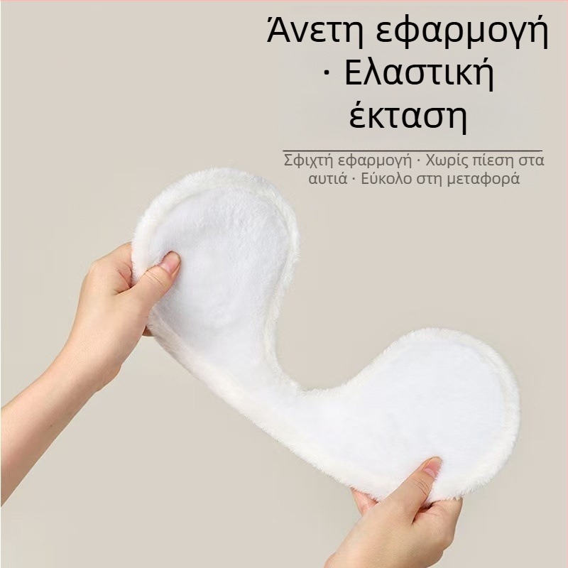 Χειμερινή ποδηλασία εξωτερικού χώρου με ζεστές και αντιψυκτικές ωτοασπίδες, βελούδινες ωτοασπίδες για άνδρες και γυναίκες, ίδιου τύπου, ωτοασπίδες που φοριούνται στην πλάτη