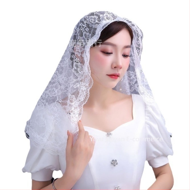 Factory Outlet Νυφικά Δαντέλα Κοντά Καπέλα Δαντέλα Αξεσουάρ Καπέλας Νυφικά Πέπλο Μονής Επίστρωσης Χονδρική