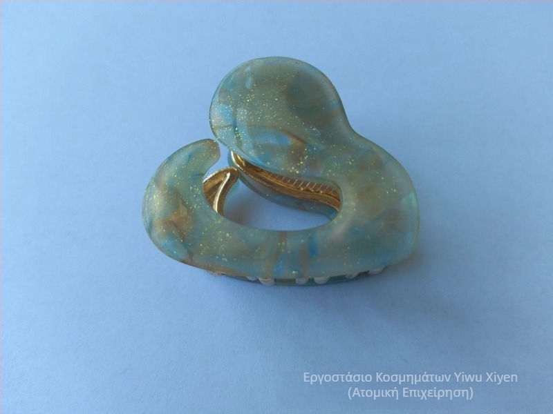 Νέο κλιπ μαλλιών με οξικό οξύ, ακανόνιστο μεταλλικό κλιπ μαλλιών με μισή λαβή, κλιπ μαλλιών Temperament, κλιπ μικρής λαβής, κλιπ μαλλιών με ουρά πεύκου, κλιπ καρχαρία