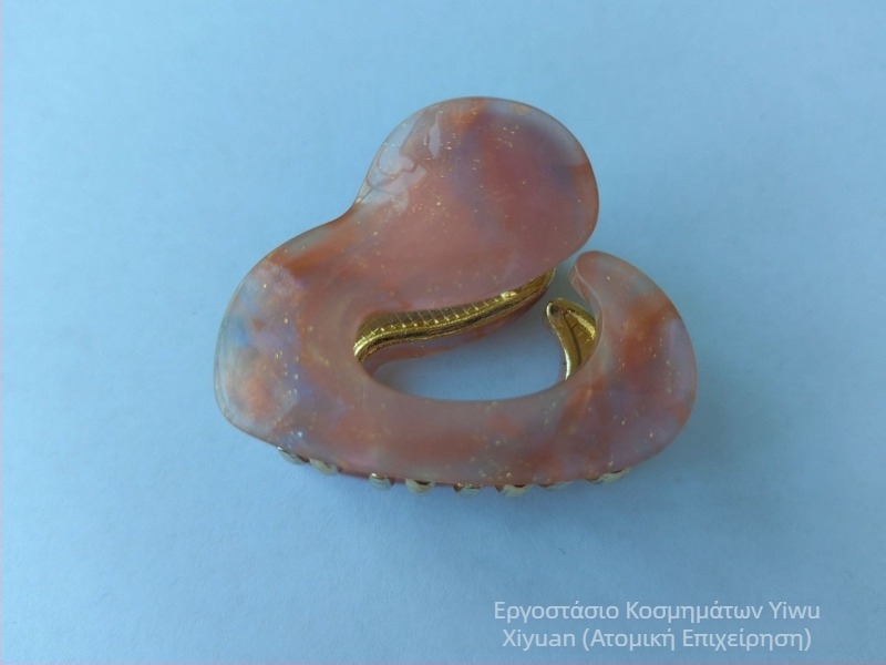 Νέο κλιπ μαλλιών με οξικό οξύ, ακανόνιστο μεταλλικό κλιπ μαλλιών με μισή λαβή, κλιπ μαλλιών Temperament, κλιπ μικρής λαβής, κλιπ μαλλιών με ουρά πεύκου, κλιπ καρχαρία