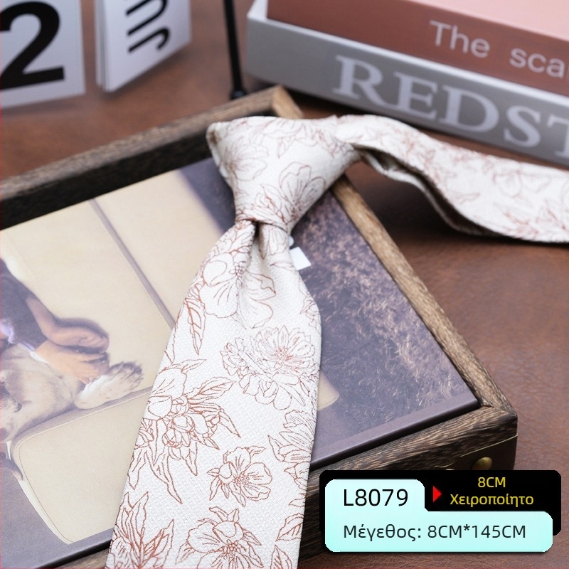 Ανδρικό φόρεμα με γραβάτα, κορεατικό στυλ, βρετανικό στυλ Χονγκ Κονγκ, τζέντλεμαν, ρετρό, 8cm, χειροποίητο, επαγγελματικό, φοιτητικό, επαγγελματικό, μόδα