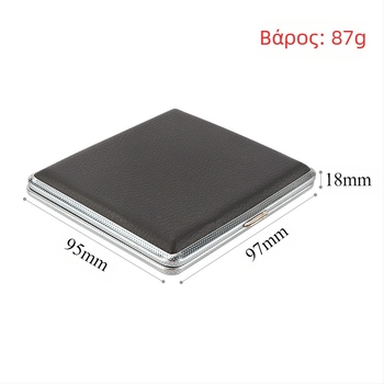 Δερμάτινη θήκη τσιγάρων σε απόθεμα, 20 τεμάχια, κουτί αποθήκευσης τσιγάρων για άνδρες με μερικό λουράκι, ξεχωριστή αντιανεμική θήκη τσιγάρων