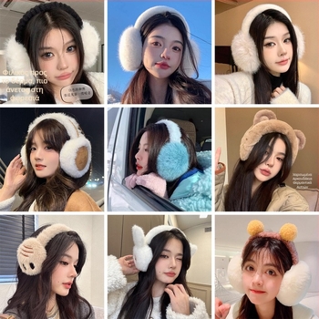 Ωτοασπίδες Χειμερινές Γυναικείες Ζεστές Αυτιών Ιππασίας Αντιψυκτικές Βελούδινες Χαριτωμένες Ωτοασπίδες Φοιτητών Ζεστές Χειμερινές Ακουστικές Τσάντες