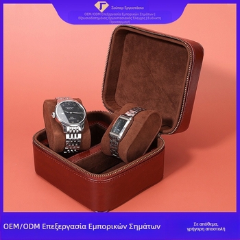 2025 Διασυνοριακό Νέο Κουτί Ρολογιών Φορητό Μαξιλάρι Ρολογιών από Βελούδο Ελαφιού με Αναδιπλούμενο Τοπ, Κουτί Δώρου, Κουτί Αποθήκευσης Κοσμημάτων