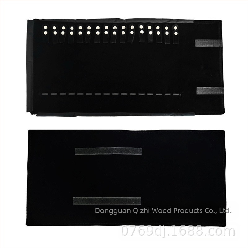 Τσάντα αποθήκευσης κολιέ κοσμημάτων σε ρολό, φορητή τσάντα συλλογής κολιέ, πτυσσόμενη φανελένια τσάντα κοσμημάτων