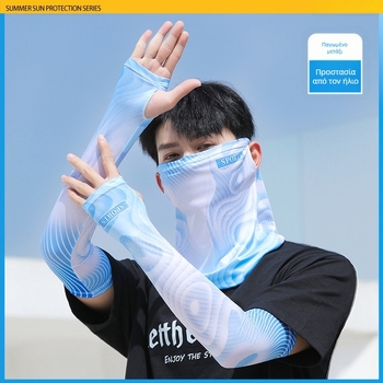 Καλοκαιρινό κασκόλ προστασίας λαιμού ιππασίας μεταξωτό μανίκι πάγου αντηλιακό αθλητικό κρεμαστό αυτί μάσκα πετσέτα προσώπου σκίαστρο κουκούλα ψαρέματος