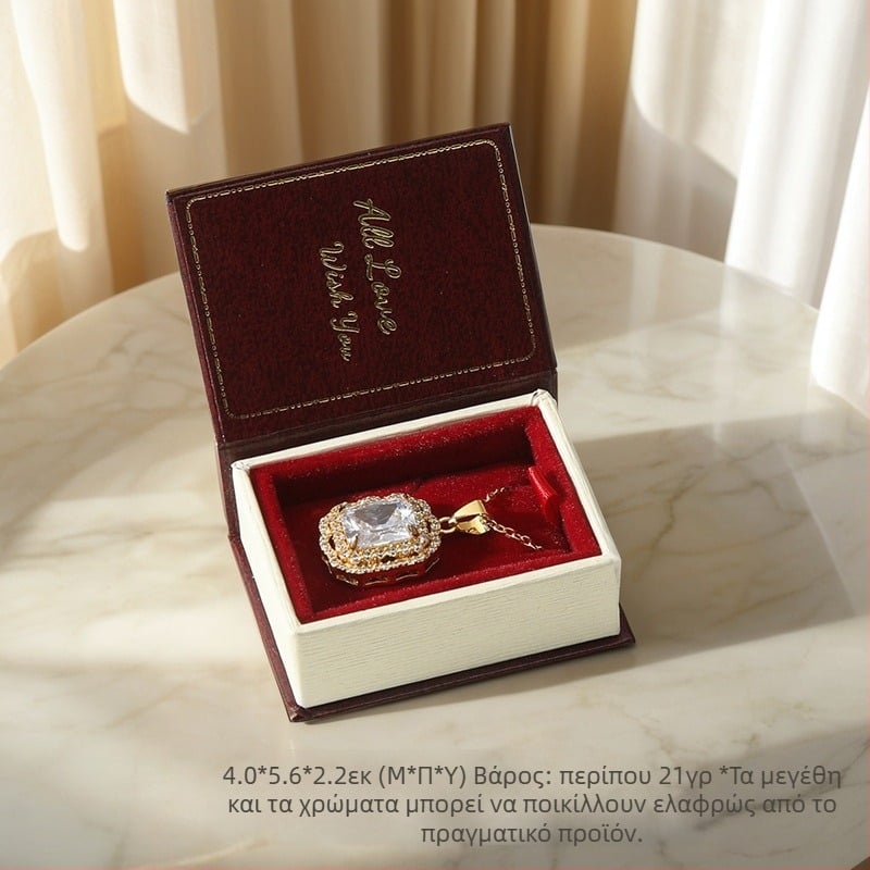 Flip Retro Ring Box Μαγνητικό Μικρό Κοσμηματοθήκη Δημιουργικό Βιβλίο Κρεμαστό Κουτί για Αυτιά Νυχιών Κουτί Συσκευασίας Κοσμημάτων Χαρτί Κουτί