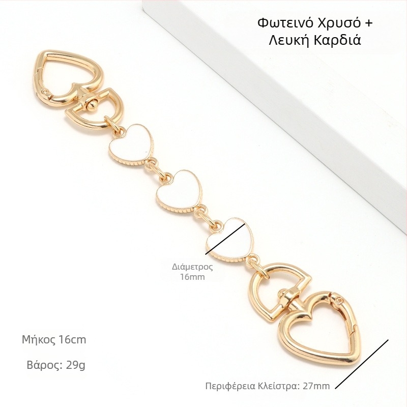 Τσάντα με εκτεταμένη αλυσίδα, τσάντα Mahjong, τσάντα Dionyor, ιμάντας ώμου μασχάλης, μεταμόρφωση, αλυσίδα καρδιάς, φεγγάρι, αξεσουάρ, διακόσμηση, αλυσίδα μαργαριταριών