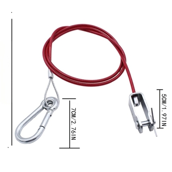 Διασυνοριακό συρματόσχοινο από ανοξείδωτο χάλυβα 304, φιλικό προς το περιβάλλον, με επικάλυψη πλαστικού, κόκκινο συρματόσχοινο από χάλυβα, με καυτές πωλήσεις, σχοινί ρυμούλκησης χάλυβα