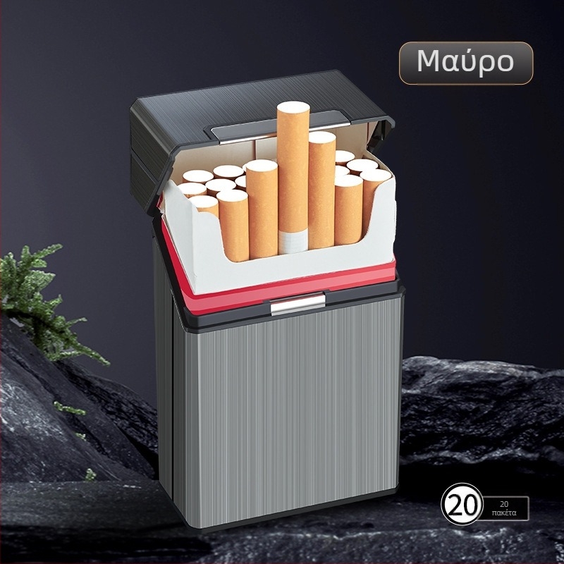 Μαλακή και σκληρή θήκη τσιγάρων αναπτήρα φόρτισης 20 τεμαχίων ενσωματωμένη ολόκληρη συσκευασία αναπτήρα φόρτισης USB, εξαιρετική χονδρική