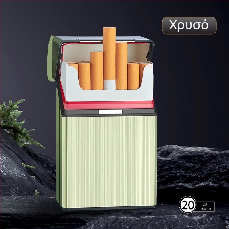 Μαλακή και σκληρή θήκη τσιγάρων αναπτήρα φόρτισης 20 τεμαχίων ενσωματωμένη ολόκληρη συσκευασία αναπτήρα φόρτισης USB, εξαιρετική χονδρική