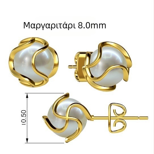 Διασυνοριακή Ζεστή Προσφορά σε Απόθεμα Εξατομικευμένο Σχεδιασμό Περιτυλίγματος Pearl Bud Πολυτελή Γυναικεία Σκουλαρίκια Υψηλής Ποιότητας