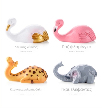 Ρητίνη κινούμενα σχέδια ζώων ισχυρή βισκόζη γάντζο ελέφαντα κύκνο φλαμίνγκο τοίχου πόρτα πίσω χωρίς σήμανση γάντζο