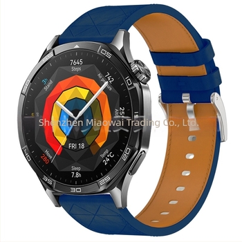 Για Huawei Watch GT5 Pro Δερμάτινο Λουράκι με Τετράγωνο Λουράκι GT5/4 Επίσημο Λουράκι Same GT 22/18mm