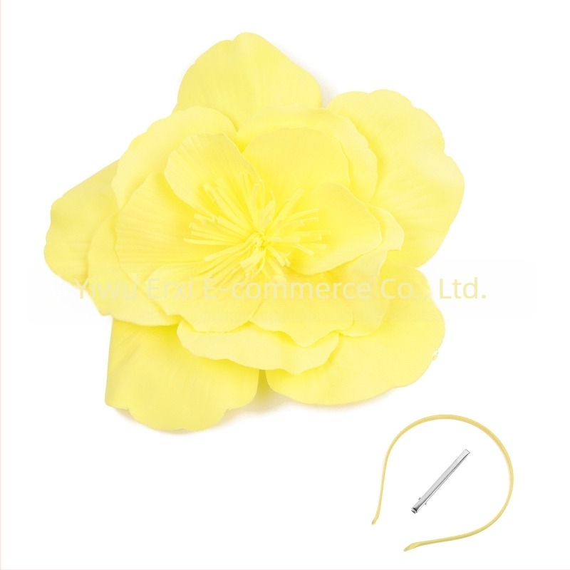 Ευρωπαϊκή και αμερικανική μόδα υπερβολική φωτογραφία νυφικού χορού με λουλούδια μεγάλο λουλούδι jockey club μαλλιά στεφάνι καπέλο χριστουγεννιάτικα καπέλα αξεσουάρ μαλλιών