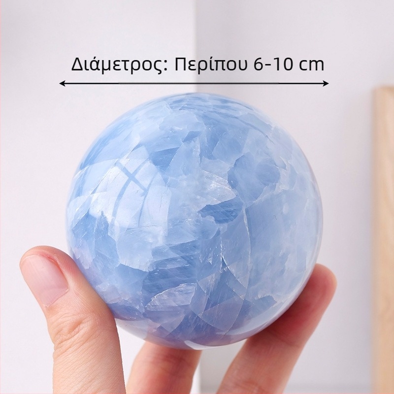 Φυσικές κρυστάλλινες μπάλες κρυστάλλου Celestite, αυθεντικές πέτρινες γυαλισμένες μπάλες κυανίτη, μπάλες Feng Shui Seven Star Array, διακοσμητικά σπιτιού