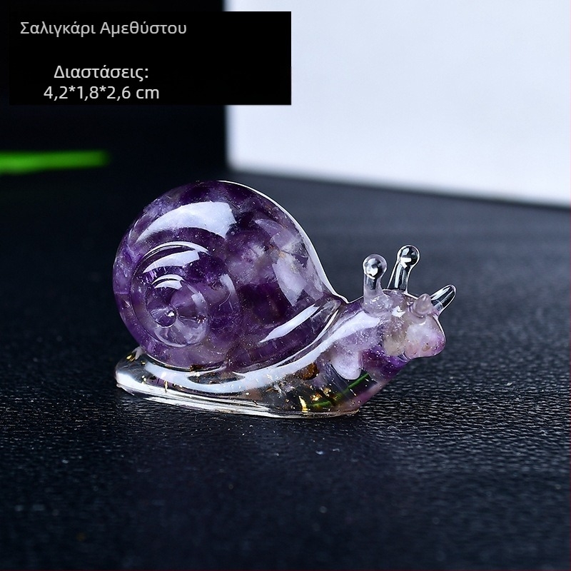 Φυσικό κρυστάλλινο χαλίκι σαλιγκάρι στολίδια κόλλας ρίψη χειροτεχνίες σαλόνι σπιτιού παιδικό γραφείο δημιουργική διακόσμηση δώρο