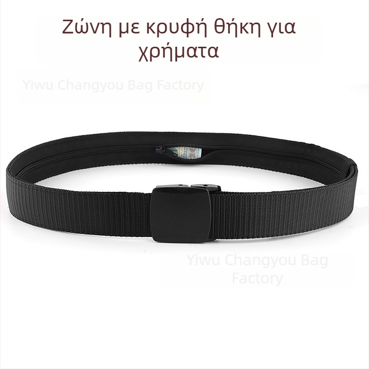 Κρυφή ζώνη τσαντάκι για υπαίθρια αθλήματα, αντικλοπή, αδιάβροχο, καθημερινό σχέδιο