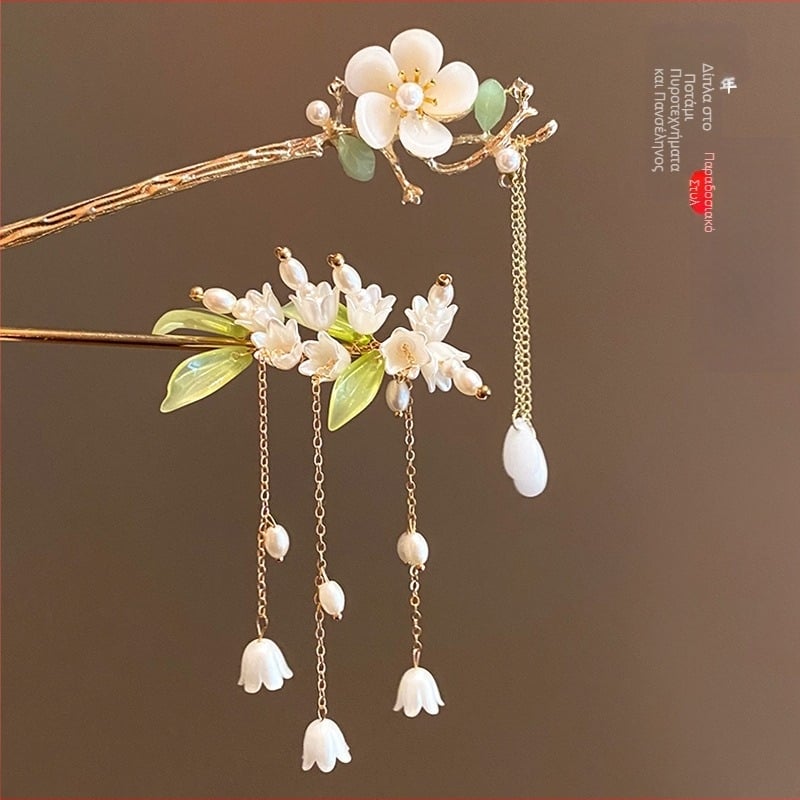 Αξεσουάρ μαλλιών Hanfu για παιδιά, φουρκέτα με φούντα για κορίτσια, φουρκέτα αντίκα στυλ υψηλής ποιότητας, κότσος μαλλιών Cheongsam, φουρκέτα για γυναίκες, αξεσουάρ για step-up μαλλιά