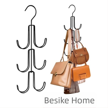Πολυλειτουργική μεταλλική θήκη με γάντζο, τσάντα, κασκόλ, ζώνη, γραβάτα, αξεσουάρ ρούχων, φινίρισμα, ράφι υλικού