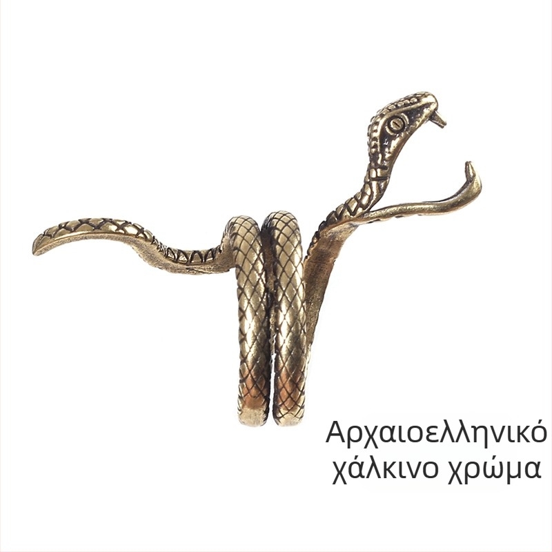 Δαχτυλίδι τσιγάρου με δαχτυλίδι φιδιού από ορείχαλκο, δαχτυλίδι τσιγάρου, μοντέρνα θήκη καπνίσματος, δημιουργική θήκη τσιγάρου, θήκη τσιγάρου Hip-Hop, σετ καπνίσματος