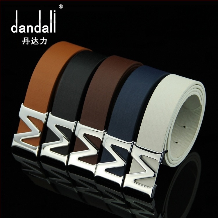 Κατασκευαστές Dandari χονδρικής επιχείρησης με λεία ζώνη με αγκράφα, ζώνη από απομίμηση δέρματος για άνδρες, κορεατική πόρπη με γράμμα, μια γενιά μαλλιών
