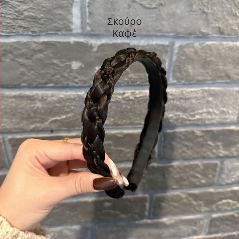 Επτάκλητη κορδέλα με πλεξούδα σάντουιτς, χειροποίητη κορδέλα με πλεξούδα, φυσική προσομοίωση, κλιπ μαλλιών με ψηλή κορυφή, αξεσουάρ μαλλιών