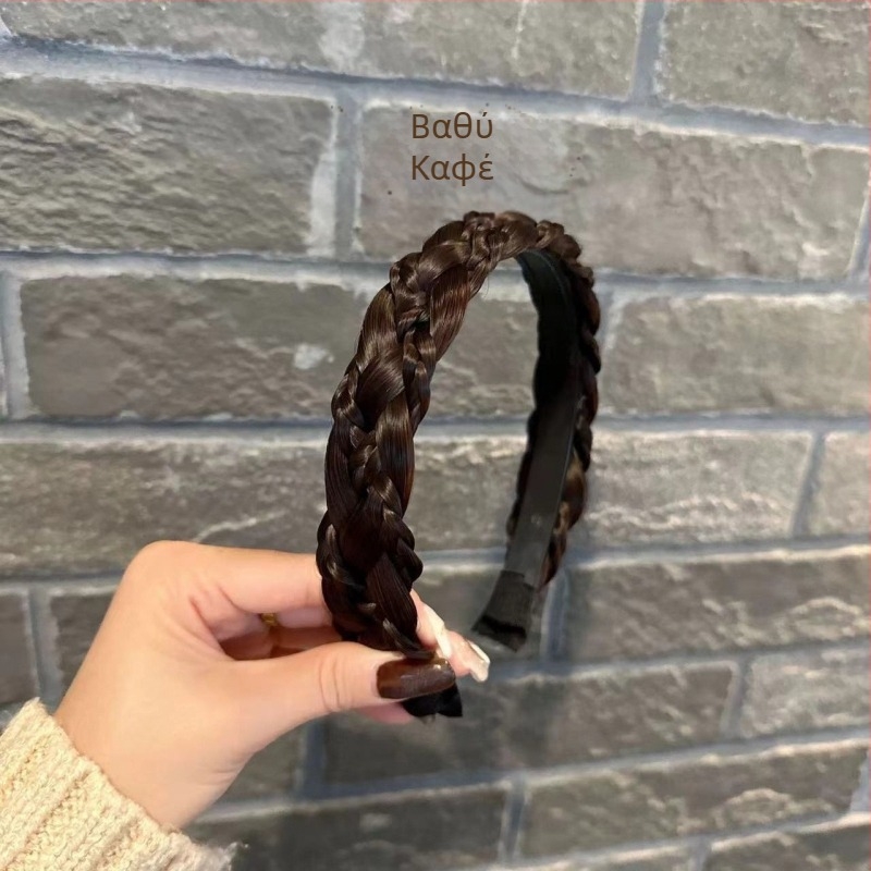 Επτάκλητη κορδέλα με πλεξούδα σάντουιτς, χειροποίητη κορδέλα με πλεξούδα, φυσική προσομοίωση, κλιπ μαλλιών με ψηλή κορυφή, αξεσουάρ μαλλιών