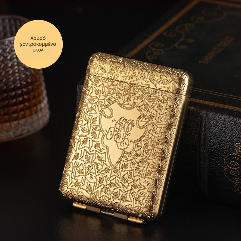 YF-852 Νέα vintage θήκη τσιγάρων τριών ανοιγμάτων Birmingham Bloodbath Gangster Shebir Ίδιο στυλ Μεταλλική χειροποίητη τριών ανοιγμάτων