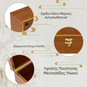 Ξύλινο κουτί Ασημένιο κουτί δώρου Κύπελλο Ξύλινο κουτί Spot Χονδρικό σετ τσαγιού Κουτί δώρου Θερμός φλιτζάνι τσάι Κύπελλο συσκευασίας κουτιού