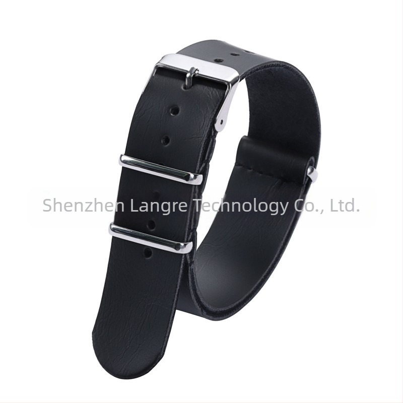 Vintage λουράκι PU από απομίμηση δέρματος, λουράκι NATO a ZULU, ανδρικό 18/20/22/24 χιλ. μαύρο, καφέ ασημί αγκράφα