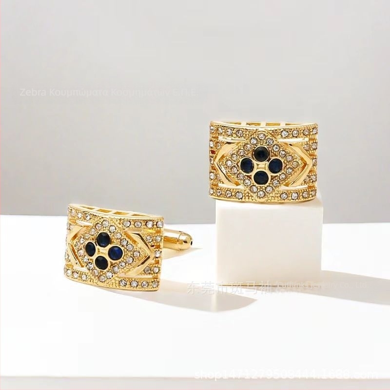 Δωρεάν αποστολή σε απόθεμα, μια γενιά νέων ορθογώνιων μανικετόκουμπων με στρας, ξένα καυτά μανικετόκουμπα γαλλικού πουκάμισου για άνδρες