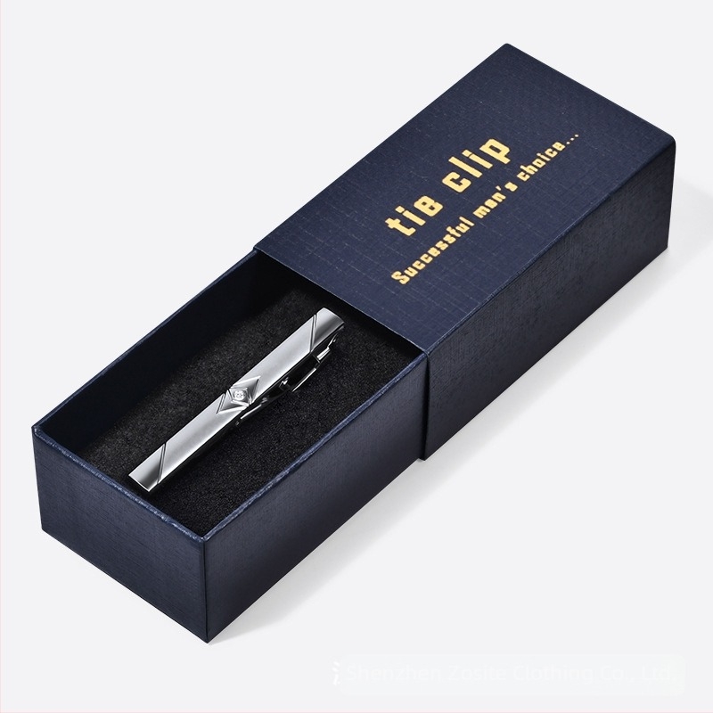 Επίσημο Κλιπ Γραβάτας για Επιχειρηματικό Κολάρο Ανδρών 6cm, Μόδας Κορεάτικου Στυλ, Βρετανικό Κλιπ Γραβάτας, Ασημένιο Κλιπ Κολάρου, Χονδρική