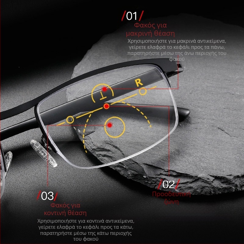 Νέα εσωτερικά προοδευτικά πολυεστιακά γυαλιά πρεσβυωπίας με έξυπνο ζουμ, αντι-μπλε φως, γυαλιά πρεσβυωπίας με μακριά και κοντά γυαλιά χονδρικής