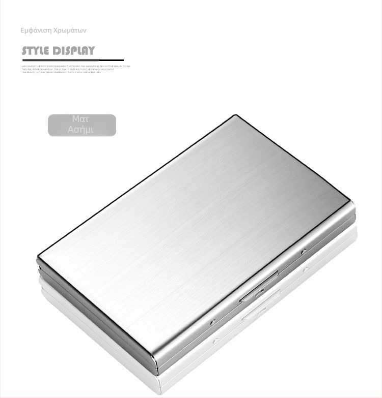 Νέα θήκη καρτών από ανοξείδωτο ατσάλι του 2024, αντιμαγνητική, αντικλεπτική θήκη πορτοφολιού μίνι απλή, υψηλής ποιότητας, θήκη καρτών από ανοξείδωτο ατσάλι, χονδρική πώληση