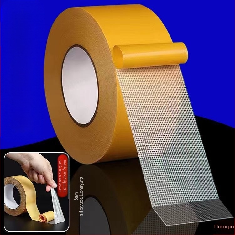 Κόλλα διπλής όψης γενικής χρήσης, υψηλού ιξώδους, αποσπώμενη, χωρίς ίχνος, κόλλα διπλής όψης για πλέγμα υφάσματος, σταθερή για χαλιά, διαφανής κόλλα διπλής όψης