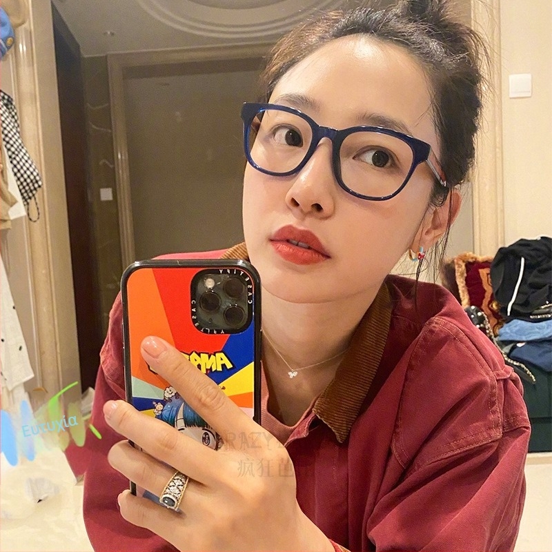 Σκουλαρίκια Bai Baihe's Gentle Enamel Love Ear Buckle Light Luxury Niche Design Advanced Sense Internet Celebrity Earrings Γυναικεία Φθινοπωρινά Σκουλαρίκια