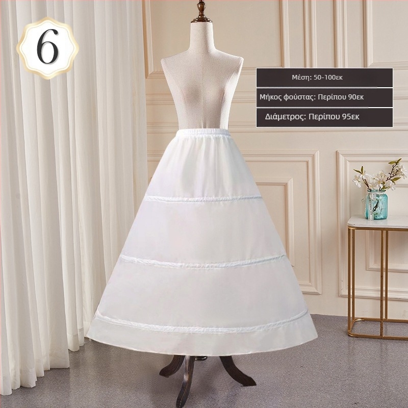 Φούστα νυφικού κάθε είδους κομψή αύξηση μέσης με σούπερ θόλο και κόκκαλο, χονδρική πώληση.