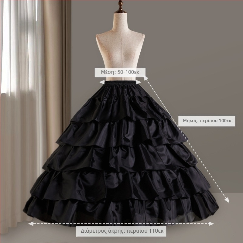 Φούστα νυφικού κάθε είδους κομψή αύξηση μέσης με σούπερ θόλο και κόκκαλο, χονδρική πώληση.