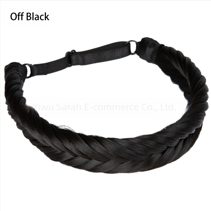 Ευρωπαϊκή και αμερικανική διασυνοριακή περούκα από μετάξι υψηλής θερμοκρασίας, χειροποίητη, γυναικεία, υφασμένη κεφαλοπλέξη, φυσική τρίχα, πλεξούδα με κόκαλο ψαριού, πλεξούδα μαλλιών